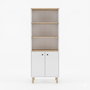 Hanah Home Vesta Estantería Roble Zafiro y Blanco